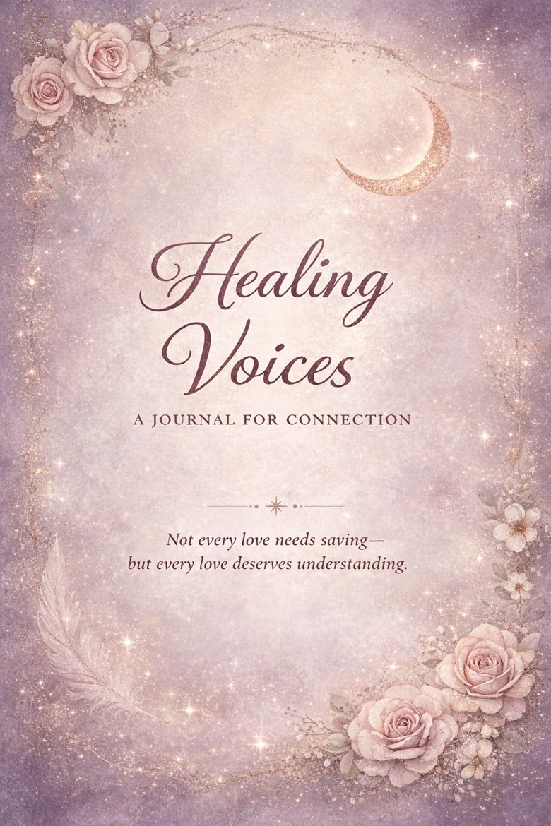 Cover of Healing Voices: A Gentle Reflection Journal for Connection by Casey Edwards